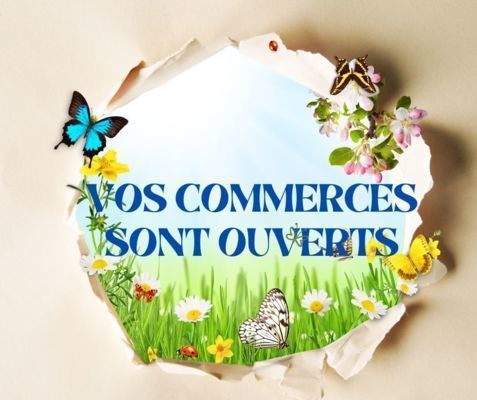Dimanche 12 Mai vos commerces sont ouverts pour l'Occasion de la Brocante