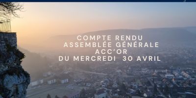 COMPTE RENDU ASSEMBLÉE GÉNÉRALE ACC'OR