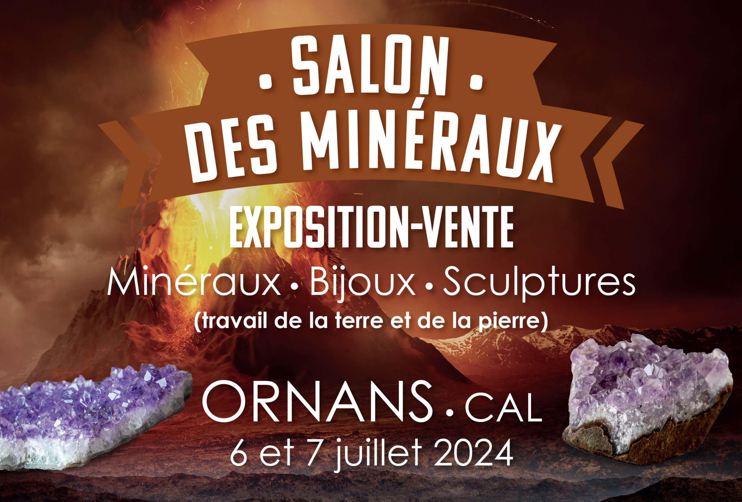 Salon des Minéraux d'Ornans Samedi 6 et Dimanche 7 Juillet